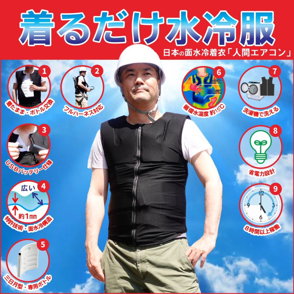 人間エアコン面水冷服K2