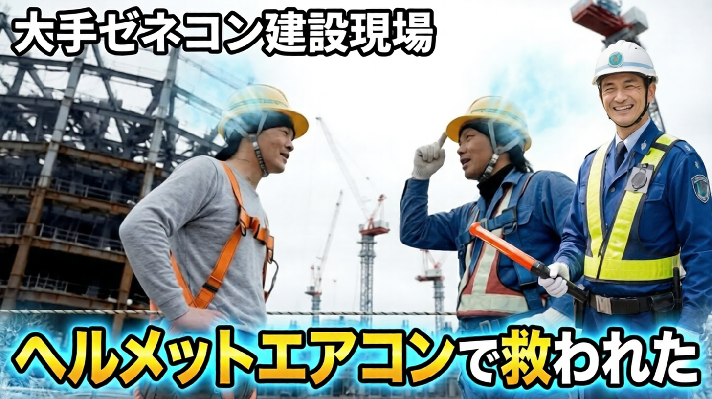 【建設現場の革命】2025年の猛暑を繰り返さない！工期遅延と熱中症リスクを打破する「ヘルメットエアコン」の実力