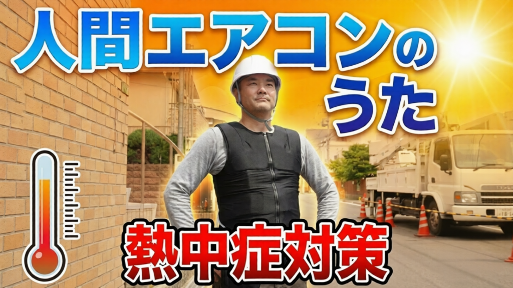 【公式MV公開】「気合でいけ」はもう古い！酷暑の現場を救う水冷服「人間エアコン」が現場の常識を書き換える