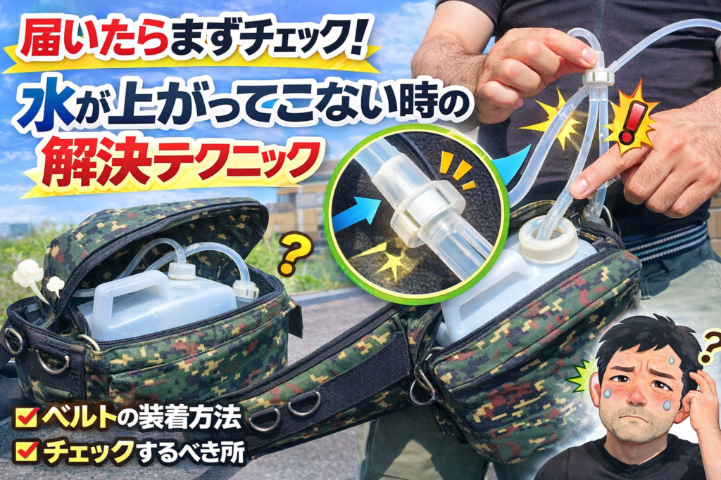 届いたらまずチェック！水が上がってこない時の解決テクニック